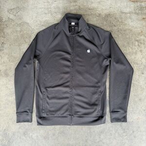 Alo Apple embroidered Logo Store Employee Jacket Men’s M Black Full Zip Techwear
